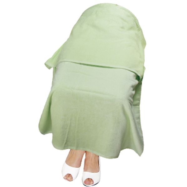 おひざかけ＆バスタオル パステルグリーン