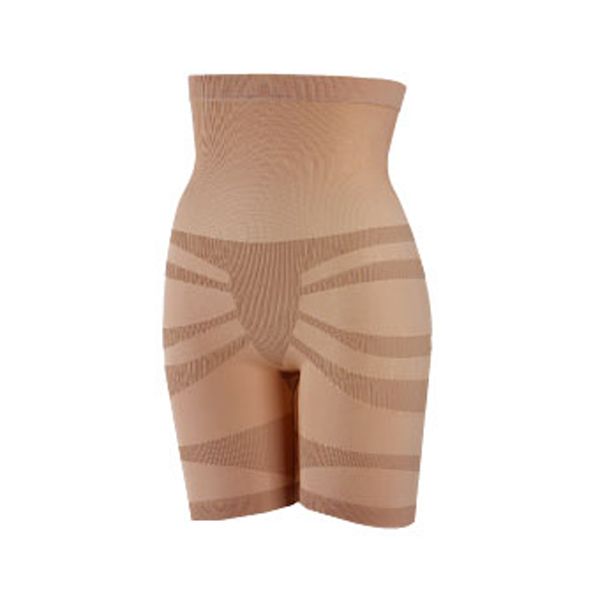 ハイウエスト 骨盤スパッツ M-L ベージュ