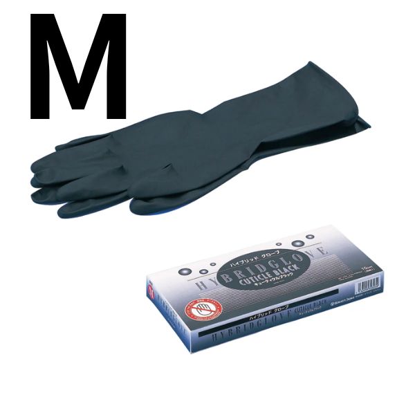 ハイブリッドグローブ キューティクルブラック M