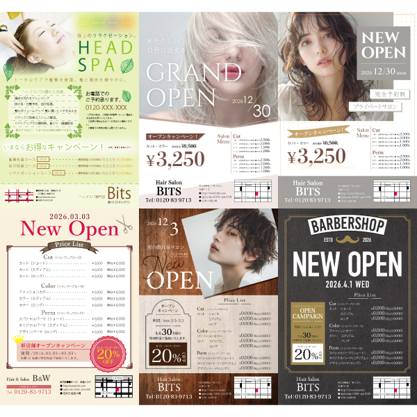 B6チラシ(片面カラーのみ)  100枚