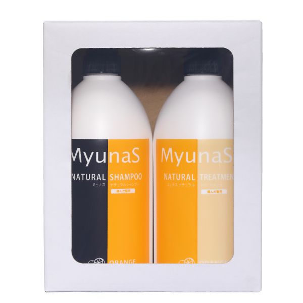 ミュナスナチュラルシャンプー＆トリートメントセット OR（オレンジ）【セット割引き 5セット以上購入で￥1,880！(1セットあたり)】