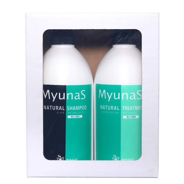 ミュナスナチュラルシャンプー＆トリートメントセット BA（ベーシック）【セット割引き 5セット以上購入で￥1,880！(1セットあたり)】