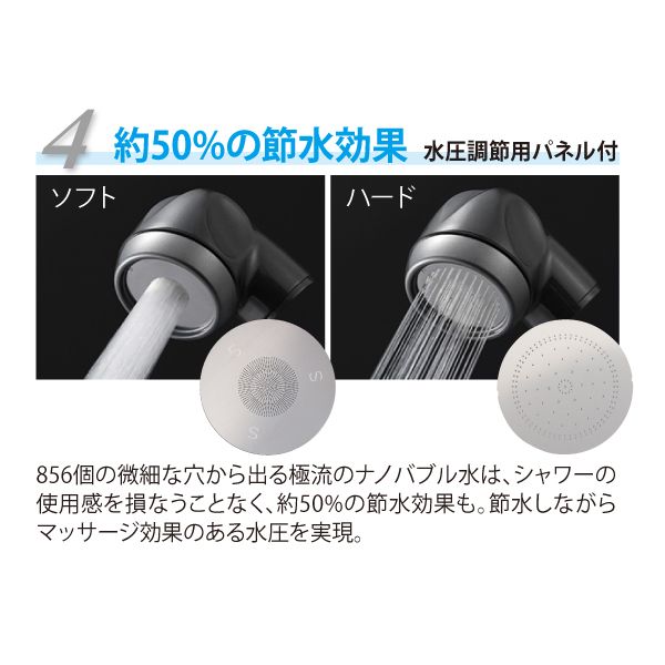 新品！業務用　ナノバブルシャワー　極流　シャワーヘッド　ナノバブル ナノバブルシャワーヘッド 極流の通販情報 - 美通販【公式】理美容プロ