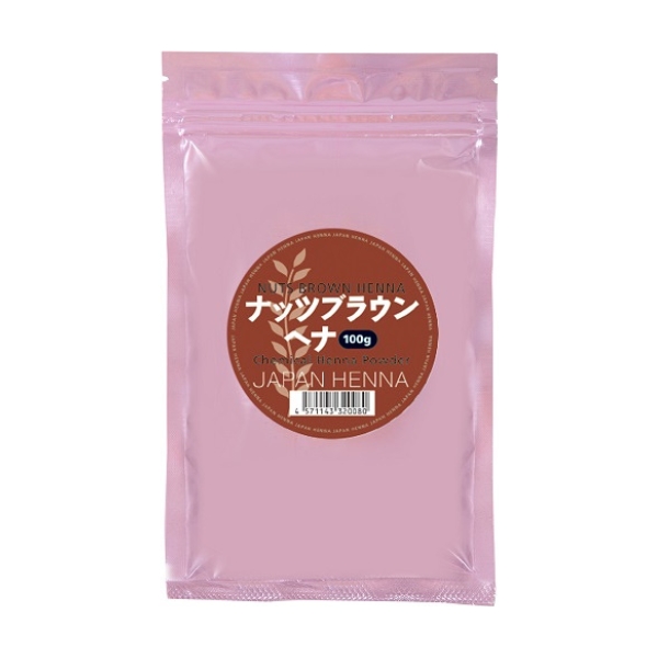 ジャパンヘナ ヘナ ナッツブラウン 100g