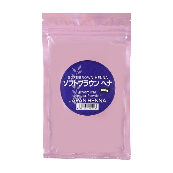 ジャパンヘナ ヘナ ソフトブラウン 100g