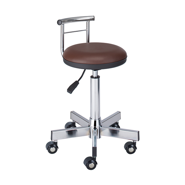 西村 NWカッティングチェアDX(背付き) ブラウン