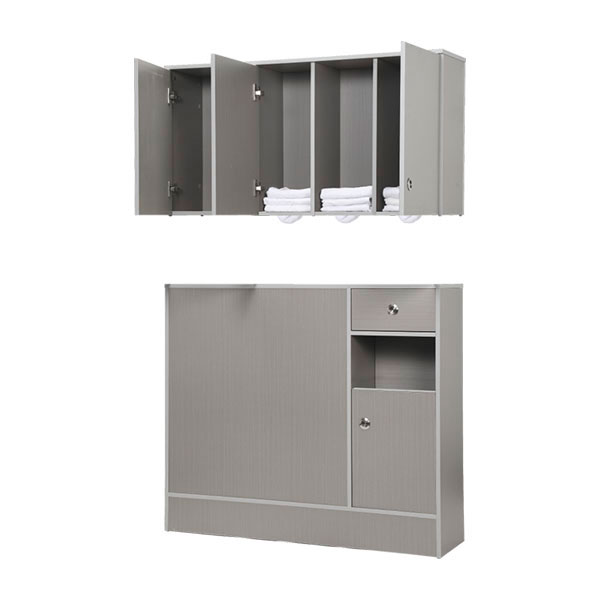 木製ｷｬﾋﾞﾈｯﾄC-02 上下ｾｯﾄGrg木目(大型)