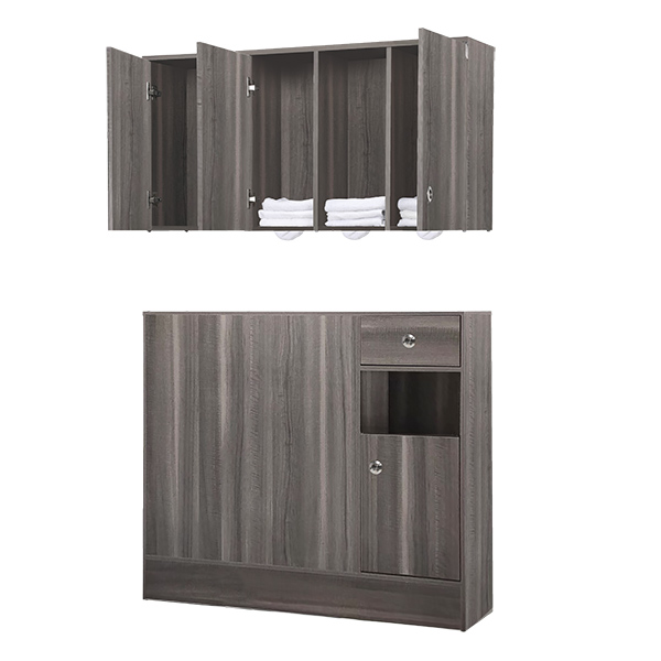 ノルディックキャビネットC-02 上下セット アンティークブラウン