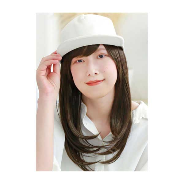 プリシラ アンダー帽子ウイッグ ミディアムストレート BO-22 TDB