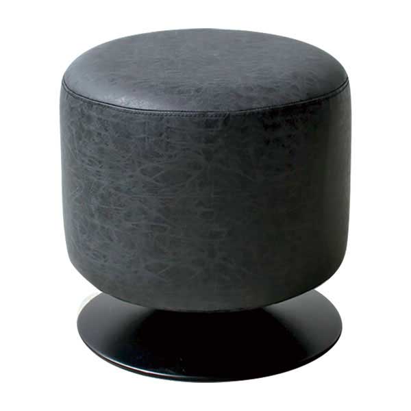 ラウンドスツール ブラック 1脚