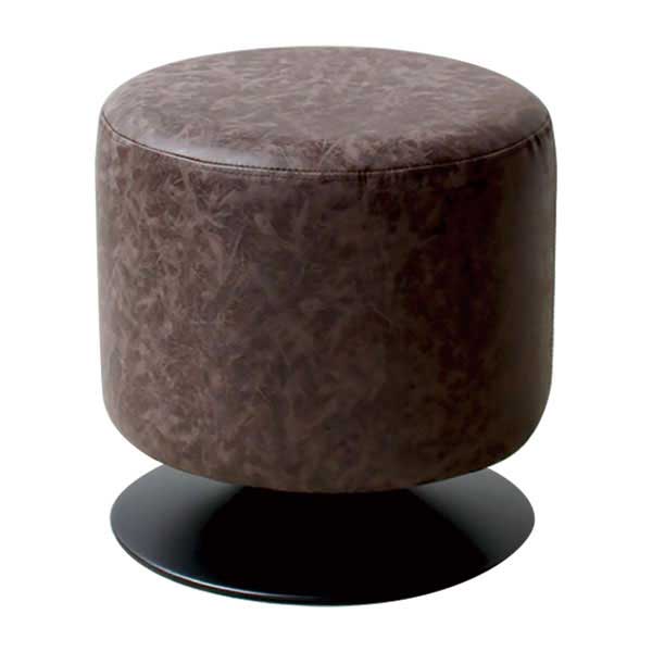 ラウンドスツール ブラウン 2脚セット