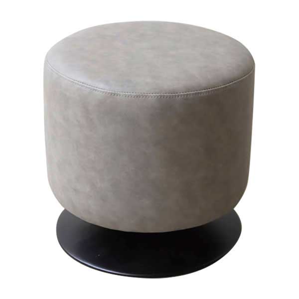 ラウンドスツール グレー 2脚セット