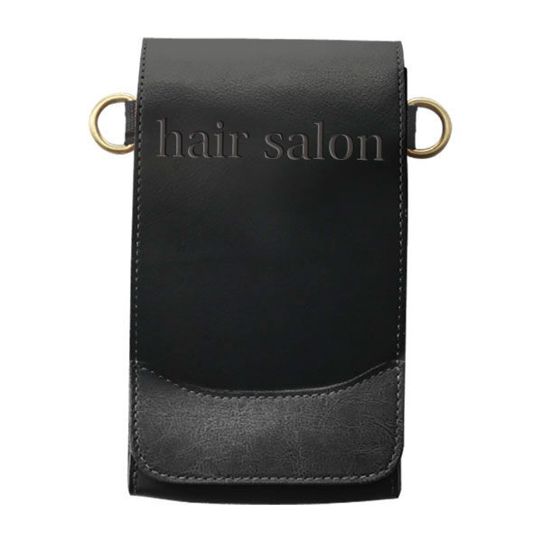 シザーケース本革 H-02(8丁差)(名入れ有) ブラック