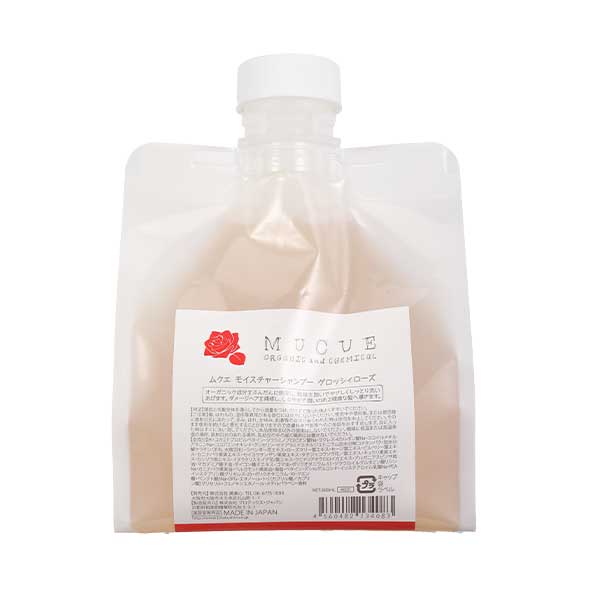 ムクエ モイスチャーシャンプー グロッシーローズ レフィル600ml