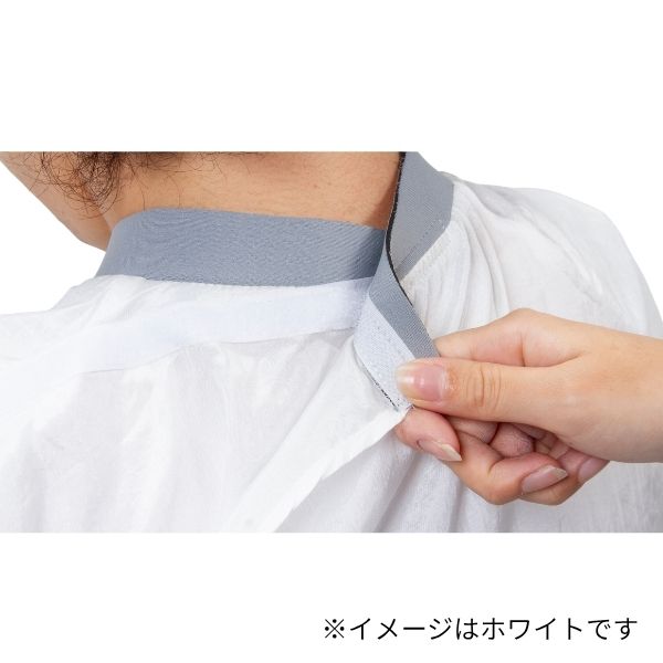 901首にぴったりフィットするシワ加工カットクロス ロング(袖付) ピンク 8
