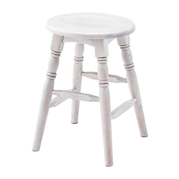 オーバルスツール ホワイト