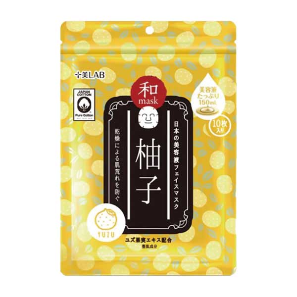 十美LAB 和フェイスマスク ゆず 10枚入