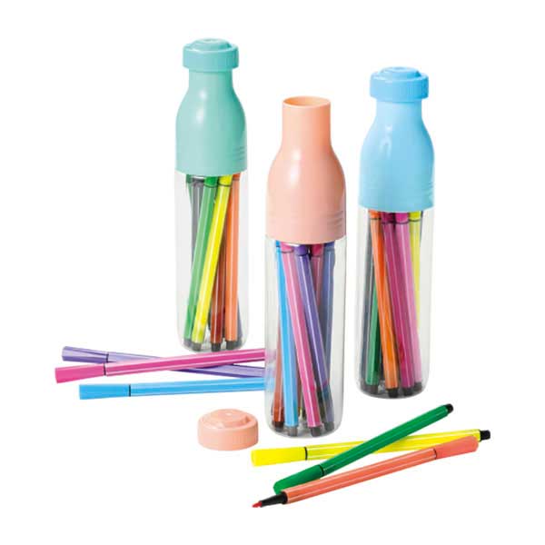 ｹｰｽ付ｶﾗｰﾍﾟﾝ12色ｾｯﾄ