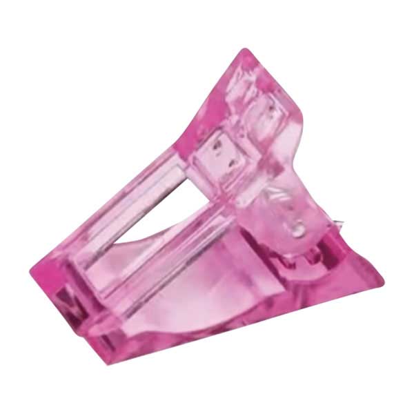 ネイルチップ 固定クリップ 5個セット ピンク