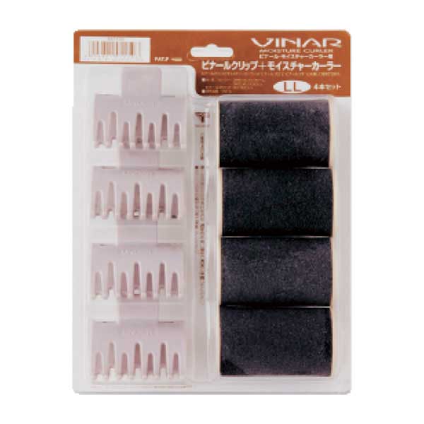 ビナール カーラー クリップ付 LL40mm(4本)