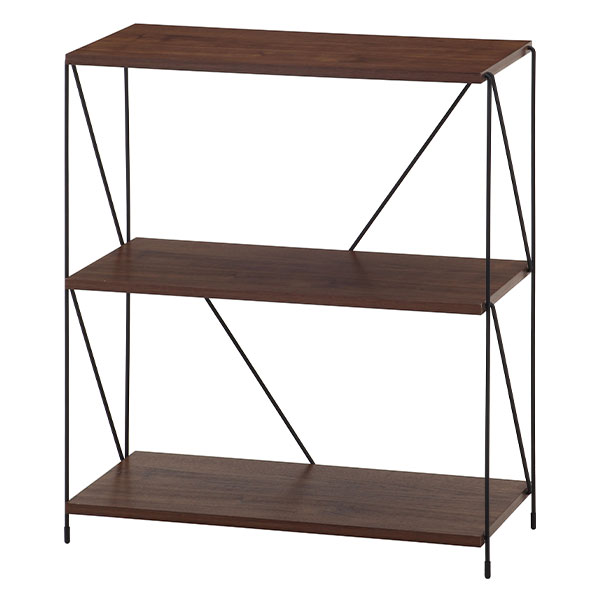 EZBOワイヤーラック3段 60幅 MBR ミディアムブラウン