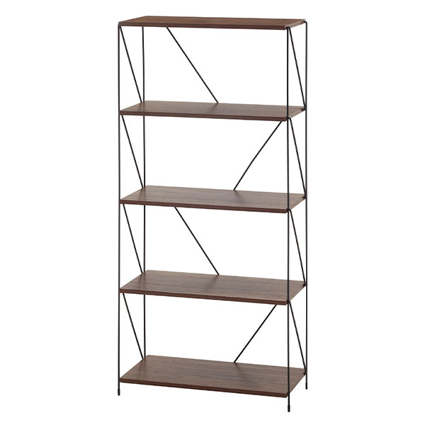 EZBOワイヤーラック5段 60幅 MBR ミディアムブラウン