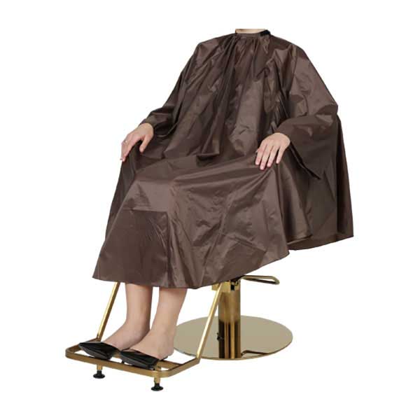W7095 ワイドヘアダイクロス(袖付) ブラウンM