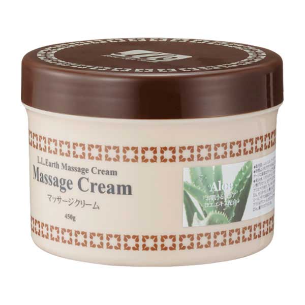 LLE ミネラルマッサージクリーム アロエ 450g