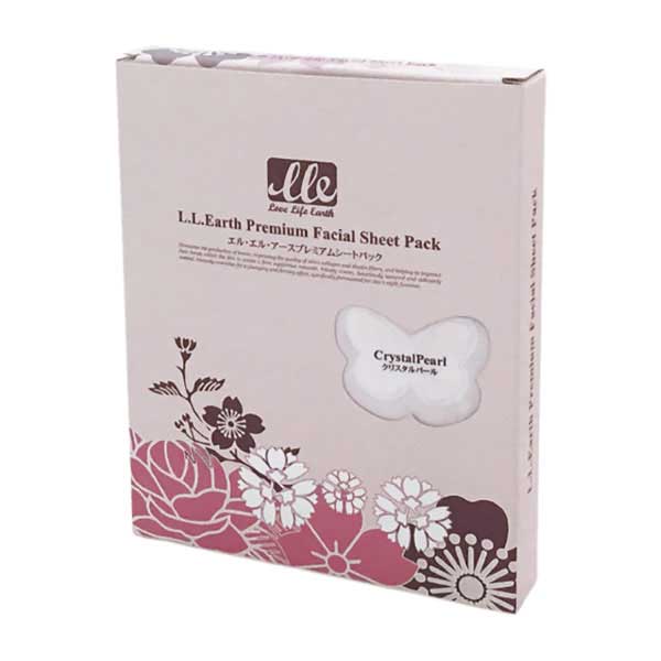 LLE プレミアムフェイシャルシートパック クリスタルパール 5枚入