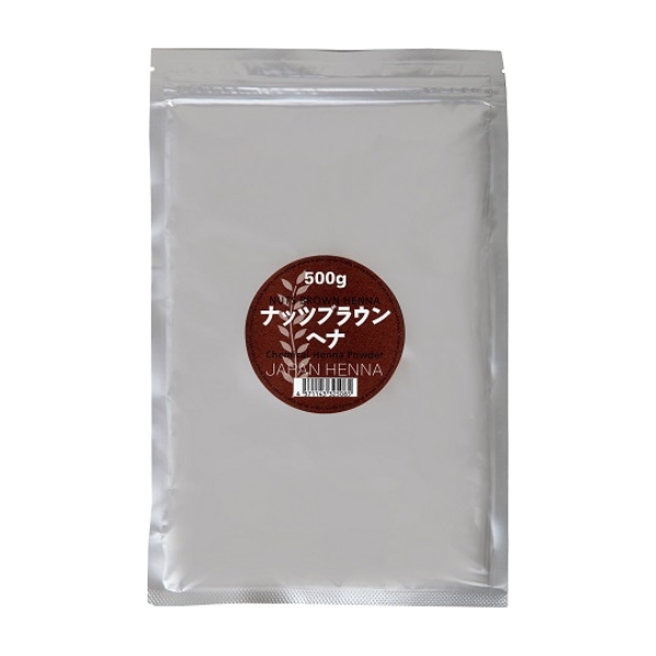 ジャパンヘナ ヘナ ナッツブラウン 500g