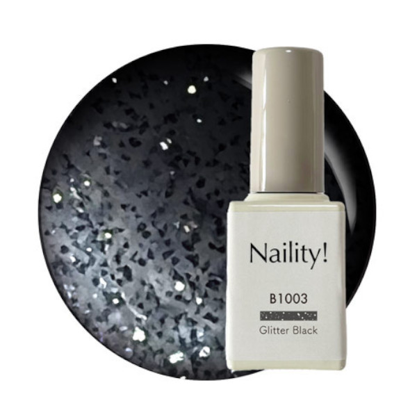 Naility B1003 グリッターブラック 6g