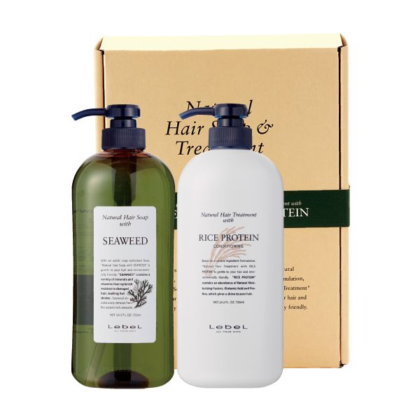 ルベル ナチュラルへアソープ シーウィード&ナチュラルヘアトリートメント ライスプロテインギフトセット（包装費用は別途300円いただきます）