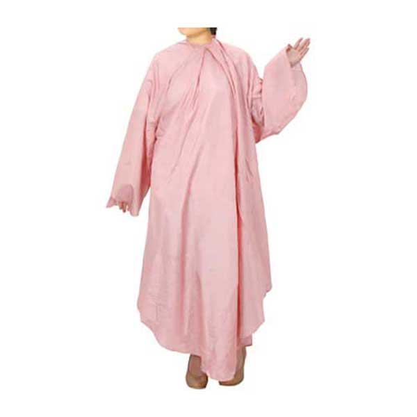 801しわ加工袖付カットクロスロング ピンク(名入有) 10枚～