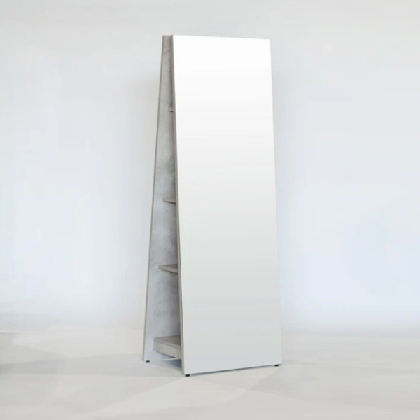 tongari トンガリ/ドレッサー 全身ミラー（片面） モルタル