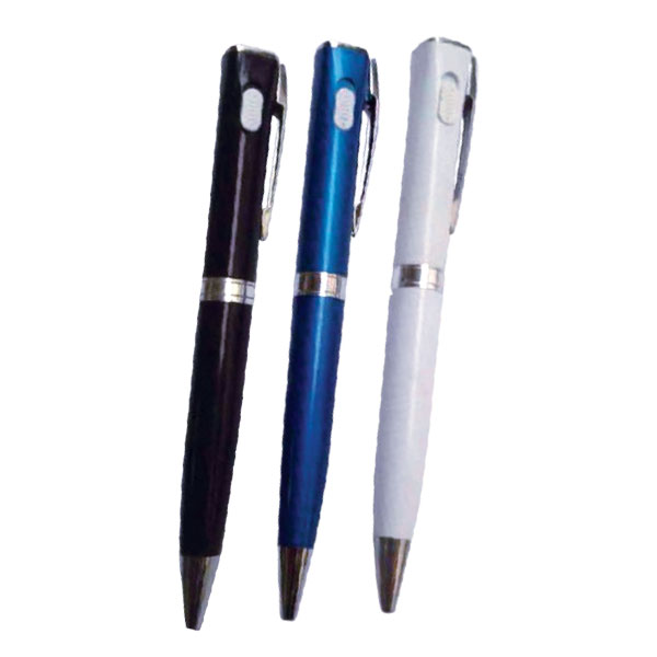 LEDライト付 ボールペン BK/BL/WH (30セット)