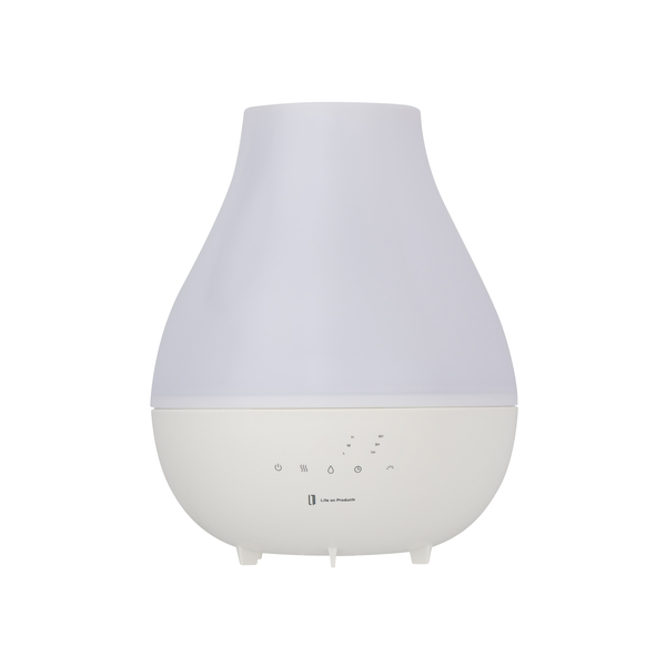 ライフオンプロダクツ 抗菌上部給水ハイブリッド式加湿器 LuLuPure hybrid LCAHF017-WH