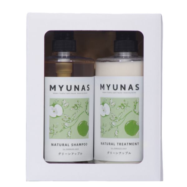 ミュナス ナチュラルシャンプー＆トリートメント セット GA （包装費用は別途90円いただきます）