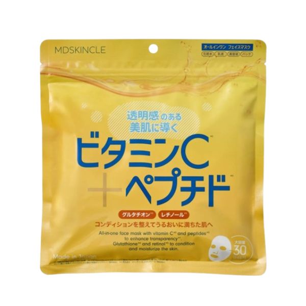 ビタミンC+ペプチド フェイスマスク 30枚
