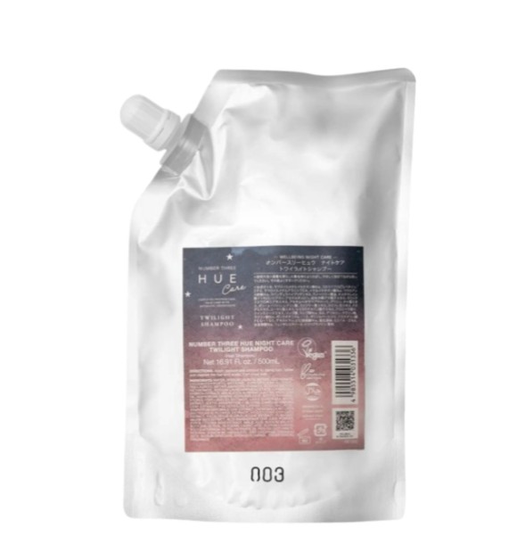 ナンバースリー ヒュウ ナイトケア トワイライトシャンプー  レフィル500ml