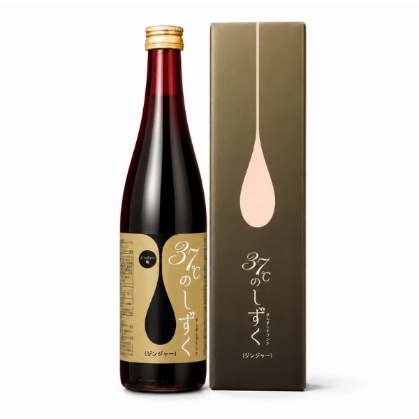 ＊37℃のしずく(さんざし酵素ドリンク)箱付 ジンジャー味 希釈用 710ml （包装費用は別途300円いただきます）