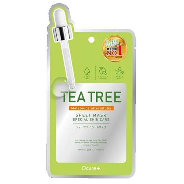 Dcure+ シートマスク ティーツリー 1枚