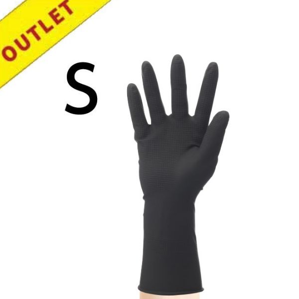 【アウトレット】ブラック グローブ 50枚入 S
