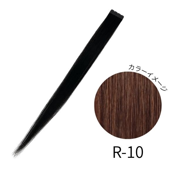 シールエクステンションSTANDARD R-10 (人毛・ファイバー混・53cm・40束・40束）