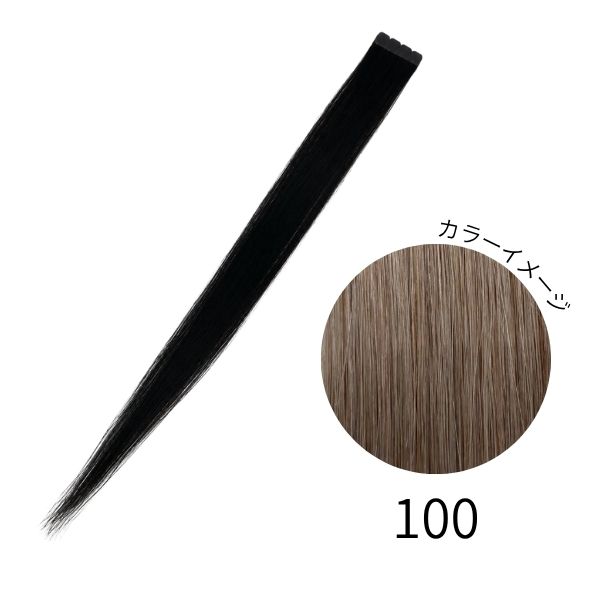 シールエクステンションSTANDARD 100 (人毛・ファイバー混・53cm・40束・40束）