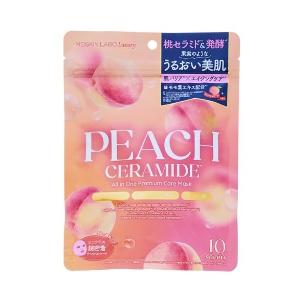 ピーチセラミド プレミアムケアマスク 10枚
