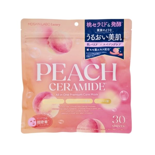 ピーチセラミド プレミアムケアマスク 30枚