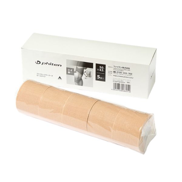 ファイテン パワーテープ ロールタイプ 5cm×4.5ｍ (5個入り)