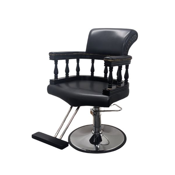 ヨーロピアン風スタイリングチェア CP-01（シート+ベース） ブラック【送料込み】