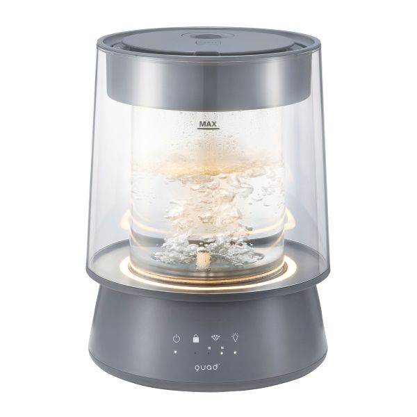 QUADS ガラススチーム加湿器 GLASS(グラス) グレー QS549GY