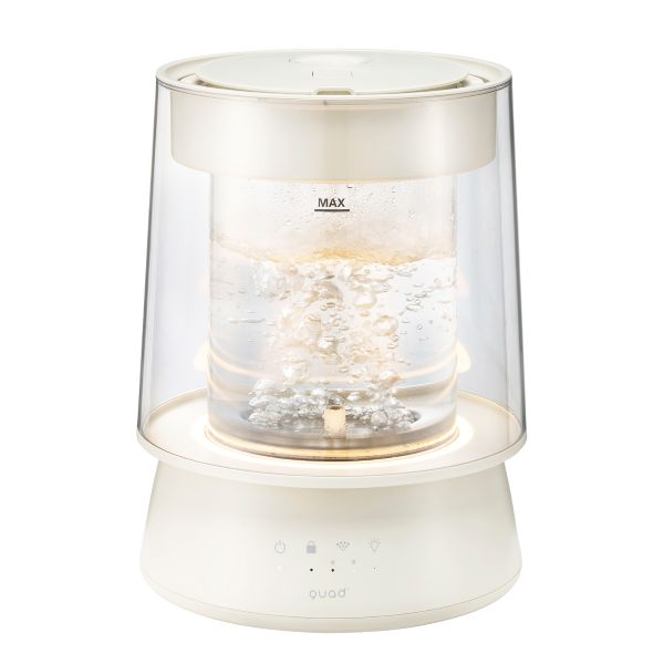 QUADS ガラススチーム加湿器 GLASS(グラス) アイボリー QS549IV
